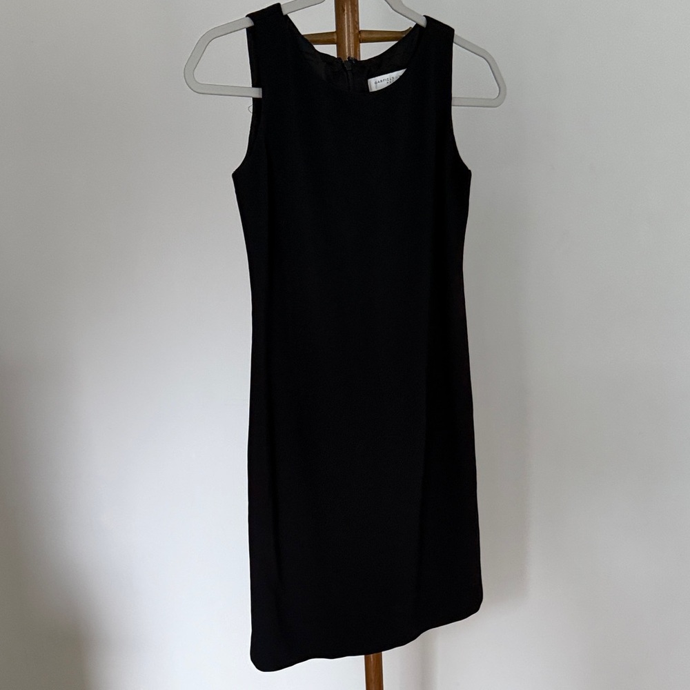 Vintage Chic Black Sleeveless Mini Dress